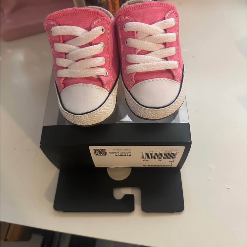 Kids Pink Canvas Sneakers